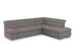 Ecksofa DOMO COLLECTION "MONA 271x213 cm, modern & komfortabel, bequem", braun (schlamm), B:271cm H:80cm T:213cm, Struktur fein 100% Polyester;Chenilleoptik 100% Polyester, Sofas, Ecksofa, whlw. mit Bett- und Armlehnfunktion, L-Form