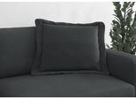 Sofakissen TRENDMANUFAKTUR "Bourbon", grau (anthrazit), B:70cm H:12cm T:70cm, Stoff, Polsterauflagen, Sofakissen, modernes Flatkissen 70x70 cm, in trendigem Cord erhältlich, universal
