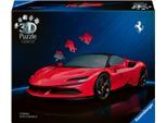 3D-Puzzle RAVENSBURGER "3D Puzzle Iconics, Ferrari SF90 Stradale", rot, Puzzles, KinderB:6,8cm H:12,8cm T:25,1cm, Kunststoff, 3D-Puzzle, Made in Europe, B:6,8cm H:12,8cm T:25,1cm