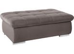 Hocker DOMO COLLECTION "MONA 135x79 cm, praktisch und komfortabel", grau (stone), B:135cm H:44cm T:79cm, Struktur fein 100% Polyester;Chenilleoptik 100% Polyester;SOFTLUX/Struktur fein 100% Polyester, Hocker, Hocker, mit Stauraumfach