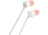 JBL In-Ear-Kopfhörer "Tune 110", weiß, B:6cm H:2cm T:17,5cm, Kopfhörer, In-Ear-Kopfhörer