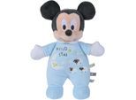 Plüschfigur SIMBA "Disney Mickey Glow in the dark, Starry Night, 25cm", blau, Plüschfiguren, Kinder, Plüschfigur, mit leuchtenden Elementen