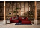 Ecksofa W.SCHILLIG "around-the-block Mega-Sofa & Hocker, viel Platz, Breite 300cm, L-Form", rot (ruby rot z59), B:300cm H:66cm T:164cm, Longlife Xtra-Leder Z59: Glattleder mit modischer Prägung. Hautstärke 0, 9 - 1, 1 mm, Sofas, Ecksofa, inklusive Hocker, mit eleganter Biese, mit Federkern