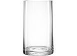 Tischvase LEONARDO "Dekovase Novara, handgefertigt", transparent, H:26cm Ø:15cm, Glas, Vasen, Tischvase, aus Glas, Höhe ca. 26 cm