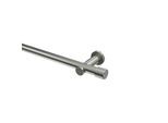 GARDINENSTANGE Platon Santo 320 cm (geteilt in 2 x 160 cm), 1-läufig (ohne Ringe), 20 mm Ø Edelstahl-Optik