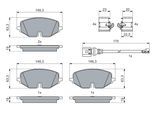 BOSCH Bremsbelagsatz, Scheibenbremse 0986460072 für VW CUPRA