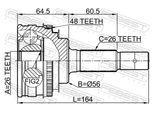 FEBEST Gelenksatz, Antriebswelle 0110mcu10a48r radseitig für TOYOTA