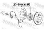 FEBEST Radnabe 2082gchiiif Vorderachse für Chrysler ALFAROME/Fiat/LANCI