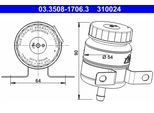 ATE Ausgleichsbehälter, Bremsflüssigkeit 03350817063 für Mercedes