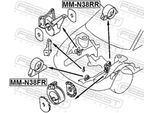 FEBEST Lagerung, Motorn38fr vorne für MITSUBISHI