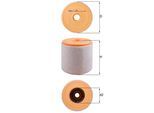KNECHT Luftfilter lx4959 Filtereinsatz 158mm für CUPRA VW