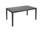Gartentisch , Anthrazit , Kunststoff , rechteckig , eckig , 90x72x150 cm , gastro- und objekttauglich, wetterbeständig , Gartenmöbel, Gartentische, Gartentische