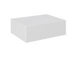 Hom`in Nachttisch , Weiss , Holzwerkstoff , 1 Schublade(n) Schubladen , 50x16x40 cm , hängend , Schlafzimmer, Nachttische