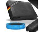 tectake® Pool-Solarfolie, rund und selbstschwimmend, Stärke 110 µm, Durchmesser 455 cm
