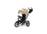 Lorelli Tricycle Speedy, Luftreifen, drehbarer Sitz, Musik, Licht, Schubstange beige-weiß