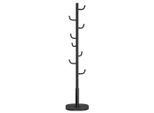 Möbelix , Schwarz , Metall, Holzwerkstoff , 40x175.3x40 cm , standfeste Füße, Jackenhalter ,