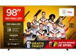 TCL Mini-LED-Fernseher "98Q6CX7", Energieeffizienz: E (A-G), schwarz, 98, Fernseher, 4K Multi-HDR Dolby Vision, 144Hz, ONKYO Dolby Atmos, Apple Airplay 2