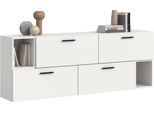 Schrank-Set HOME AFFAIRE "ENESTE, 6-teilig, in verschiedenen Farben, individuell kombinierbar", weiß, B:176cm H:34cm T:97cm, Spanplatte, Kastenmöbel-Sets, Stauraumelement, Kombination, Wohnkombination, Schrankwand, Lowboard