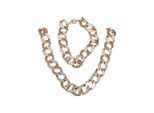 Bettelarmband URBAN CLASSICS "Urban Classics Unisex Basic Diamond Necklace And Bracelet Set", gold, Armbänder, Damen, onesize, Zink, Bettelarmband