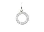 Kettenanhänger ADELIA´S "Anhänger 333 Weißgold ( 8K ) mit Zirkonia", silber, Schmuckanhänger, Damen, mit Zirkonia, Gold, Kettenanhänger, Goldanhänger