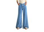 5-Pocket-Jeans MARC O'POLO "aus softem Lyocell-Baumwolle-Mix", Damen, Gr. 27, Länge 30, bright blau, Obermaterial: 76% Lyocell, 24% Baumwolle, unifarben, loose fit, Jeans 5-Pocket-Jeans