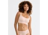Bustier SLOGGI "ZERO Feel Bliss", Damen, Gr. XS, N-Gr, rosa (puff pink), Spitze, Obermaterial: 76% Polyamid, 24% Elasthan, BHs Bustier, mit herausnehmbaren, atmungsaktiven Pads und Stretch-Spitze
