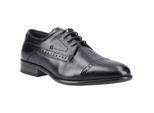 Pod Ralph Leder Herren Schwarze Oxford-Schuhe