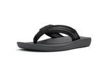 Fitflop iQushion Polyester Heren Zwart/Charcoal Slippers
