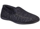 Cotswold Stanley Microvezel Heren Zwarte Pantoffels