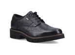 Pod Kacey Leder Damen Schwarz Brogues Schuhe