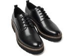 Pod Kris Leder Damen Schwarz Derby Schuhe