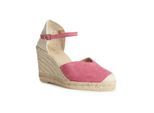 Geox D GELSA Leren Dames Sandalen In Cyclaamkleur