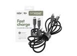 USB-Kabel "Racing 240W USB-C zu USB-C Kabel USB 2.0 2 m", schwarz, 200cmcm, EMPOWER BY PANZERGLASS, Kabel, USB-Kabel