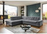 Ecksofa DIE PLANBAR "MP-IN18012 L-Form mit Kaltschaum-Polsterung", grau (santos anthrazit), B:310cm H:85cm T:260cm, 100% Polyester, Sofas, Ecksofa, mit Sitztiefenverstellung, optional Kopfteilverstellung & Bettfunktion