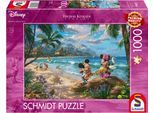 Puzzle SCHMIDT SPIELE "Disney, Mickey and Minnie in Hawaii von Thomas Kinkade", bunt, Puzzles, KinderB:69cm H:49cm, Pappe, Motiv, Puzzle, B:69cm H:49cm