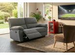 2-Sitzer HOME AFFAIRE "LANNOY, mit manueller o. elektrischer Relaxfunktion in beiden Sitzen.", grau (anthrazit), B:146cm H:96cm T:94cm, Sofas, 2-Sitzer, Elektrische Variante mit USB A/C. Federkern, Webstoff