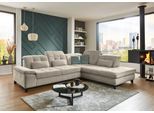 Ecksofa DIE PLANBAR "MP-IN18012 L-Form mit Federkern-Polsterung", santos natur, B:310cm H:85cm T:260cm, 100% Polyester, Sofas, Ecksofa, mit Sitztiefenverstellung, optional Kopfteilverstellung & Bettfunktion
