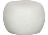 Beistelltisch WOOOD "Pebble Fiberclay in Betonoptik mit organischer Rundung", weiß, B:50cm H:35cm T:50cm, Tische, Beistelltisch, Glasfaser-Ton-Verbundmaterial, Tragkraft 90 kg, pflegebedürftig