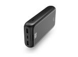 HAMA Powerbank "Powerbank, 20000 mAh, 3 Ausgänge: 1x USB-C, 2x USB-A", grau, 20.000mAh, Akkumulatoren, Powerbank