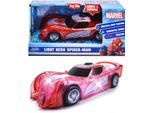 Spielzeug-Auto DICKIE TOYS "Marvel Light Hero Spider-Man 1:32", blau (blau, rot), Spielzeugfahrzeuge, KinderT:15cm, Kunststoff, Spielzeug-Auto, mit Licht und Sound, T:15cm