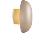 REALITY LEUCHTEN LED Wandleuchte "DAVEY, runde Akku Wandlampe mit Touchdimmer, USB-Anschluss Ø 15,5 cm", beige, 1, Ø 15,5cm, 1 Stk., Leuchten, Indoor Akku Wandlampe, einfache Wandbefestigung, Tiefe 8,5 cm, LED Wandleuchte