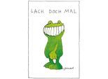 Wanddekoobjekt LUCKYLINDE "Der Frosch - Lach doch mal", bunt, B:20cm H:30cm T:0,3cm, Blech, Wanddekoobjekte, Wanddekoobjekt, Exklusive JANOSCH Kindermotive, Stahlschild