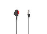 HAMA Telefonkabel "DSL-Box-Kabel TAE-F-Stecker-Modular-Stecker 8p2c 6 m Schwarz", schwarz, 600cmcm, Kabel, Telefonkabel