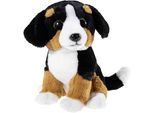 Kuscheltier HEUNEC "Alpenwelt, Sennenhund 22 cm", bunt (schwarz, braun, weiß), Plüschfiguren, KinderH:22cm, Polyester, Kuscheltier, H:22cm