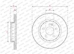 FERODO Bremsscheibe ddf2832vc1 belüftet 300mm 22mm für Mercedes