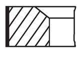MAHLE Kolbenringsatz 681rs001060n0 für KIA