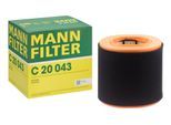 MANN-FILTER Luftfilter c20043 Filtereinsatz 183mm für Fiat
