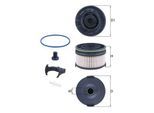 KNECHT Kraftstofffilter kx533kit Filtereinsatz 71,6mm für Mercedes
