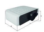 MAHLE Luftfilter lx32336 Filtereinsatz 108,5mm für CUPRA