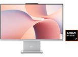 LENOVO All-in-One PC "IdeaCentre AIO 27AKP10", grau (cloud grau), Microsoft Windows 11 Home, 16 GB RAM 1.000 GB SSD, Desktop-PCs